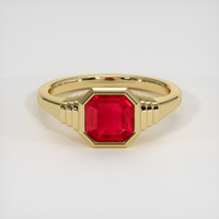 1.35 Ct. Ruby Ring, 14K Yellow Gold 1