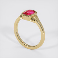 2.22 Ct. Ruby Ring, 14K Yellow Gold 2