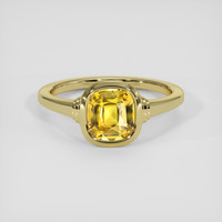 3.64 Ct. Yellow Sapphire Ring, 14K Yellow Gold 1