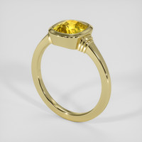 3.64 Ct. Yellow Sapphire Ring, 14K Yellow Gold 2