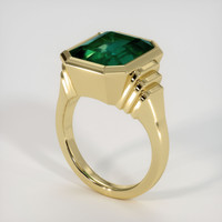 5.87 Ct. Emerald Ring, 18K Yellow Gold 2