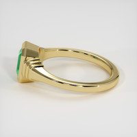0.78 Ct. Emerald Ring, 18K Yellow Gold 4