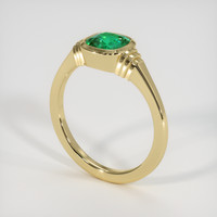 1.18 Ct. Emerald Ring, 18K Yellow Gold 2