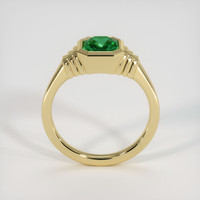 1.25 Ct. Emerald Ring, 18K Yellow Gold 3