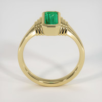 1.32 Ct. Emerald Ring, 18K Yellow Gold 3