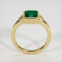 3.50 Ct. Emerald Ring, 18K Yellow Gold 3