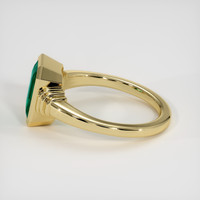 3.50 Ct. Emerald Ring, 18K Yellow Gold 4