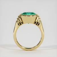 6.36 Ct. Emerald Ring, 18K Yellow Gold 3