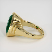 6.36 Ct. Emerald Ring, 18K Yellow Gold 4