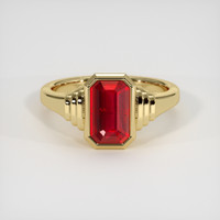 2.03 Ct. Ruby Ring, 18K Yellow Gold 1