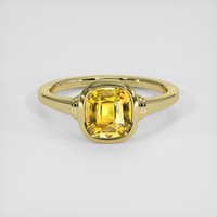 3.64 Ct. Yellow Sapphire Ring, 18K Yellow Gold 1