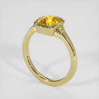 3.64 Ct. Yellow Sapphire Ring, 18K Yellow Gold 2