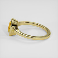 3.64 Ct. Yellow Sapphire Ring, 18K Yellow Gold 4