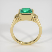 2.52 Ct. Emerald Ring, 18K Yellow Gold 3