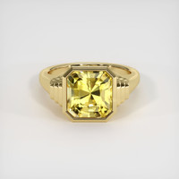 12.50 Ct. Yellow Sapphire Ring, 18K Yellow Gold 1