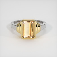 2.94 Ct. Gemstone Ring, 14K Yellow & White 1