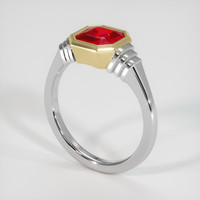 1.35 Ct. Ruby Ring, 14K Yellow & White 2