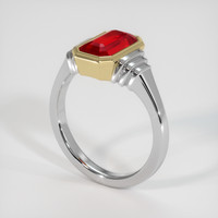 2.03 Ct. Ruby Ring, 18K Yellow & White 2