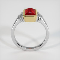 2.03 Ct. Ruby Ring, 18K Yellow & White 3