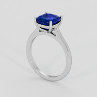 3.56 Ct. Blue Sapphire Ring, Platinum 950 2