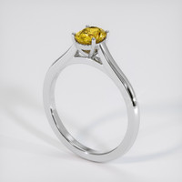 0.90 Ct. Bi Color Sapphire Ring, Platinum 950 2