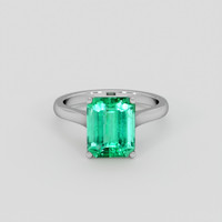 2.96 Ct. Emerald Ring, Platinum 950 1