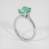2.14 Ct. Emerald Ring, Platinum 950 2