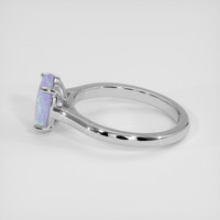 0.96 Ct. Multi Color Opal Ring, Platinum 950 4