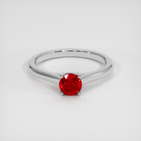 0.68 Ct. Ruby Ring, Platinum 950 1