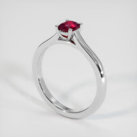 0.53 Ct. Ruby Ring, Platinum 950 2