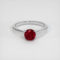 1.24 Ct. Ruby Ring, Platinum 950 1