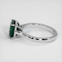 3.02 Ct. Bluish Green Sapphire Ring, Platinum 950 4