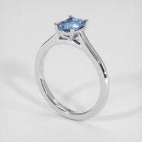 1.11 Ct. Bi Color Sapphire Ring, Platinum 950 2