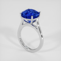 6.41 Ct. Blue Sapphire Ring, Platinum 950 2