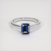 1.62 Ct. Blue Sapphire Ring, Platinum 950 1