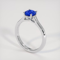 1.21 Ct. Blue Sapphire Ring, Platinum 950 2