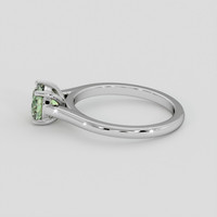 1.16 Ct. Yellowish Green Sapphire Ring, Platinum 950 4