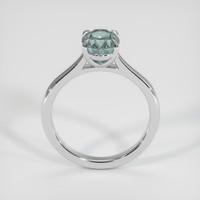 1.34 Ct. Bluish Green Sapphire Ring, Platinum 950 3