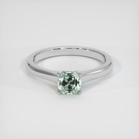 1.07 Ct. Green Sapphire Ring, Platinum 950 1