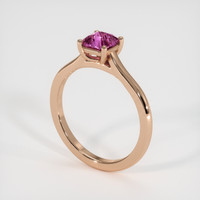 0.97 Ct. Pink Sapphire Ring, 14K Rose Gold 2