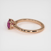 0.97 Ct. Pink Sapphire Ring, 14K Rose Gold 4