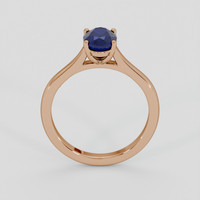 1.46 Ct. Blue Sapphire Ring, 14K Rose Gold 3
