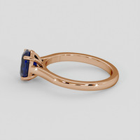 1.46 Ct. Blue Sapphire Ring, 14K Rose Gold 4
