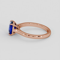 2.05 Ct. Blue Sapphire Ring, 14K Rose Gold 4
