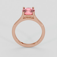 3.25 Ct. Padparadscha Sapphire Ring, 14K Rose Gold 3