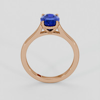 2.24 Ct. Blue Sapphire Ring, 14K Rose Gold 3