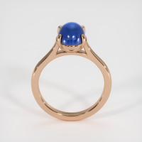 3.28 Ct. Blue Sapphire Ring, 18K Rose Gold 3