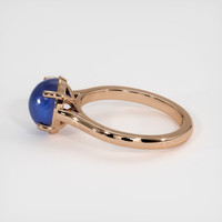 3.28 Ct. Blue Sapphire Ring, 18K Rose Gold 4