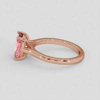 3.25 Ct. Padparadscha Sapphire Ring, 18K Rose Gold 4