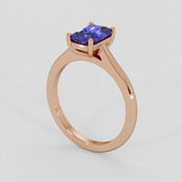 1.58 Ct. Bluish Purple Sapphire Ring, 18K Rose Gold 2